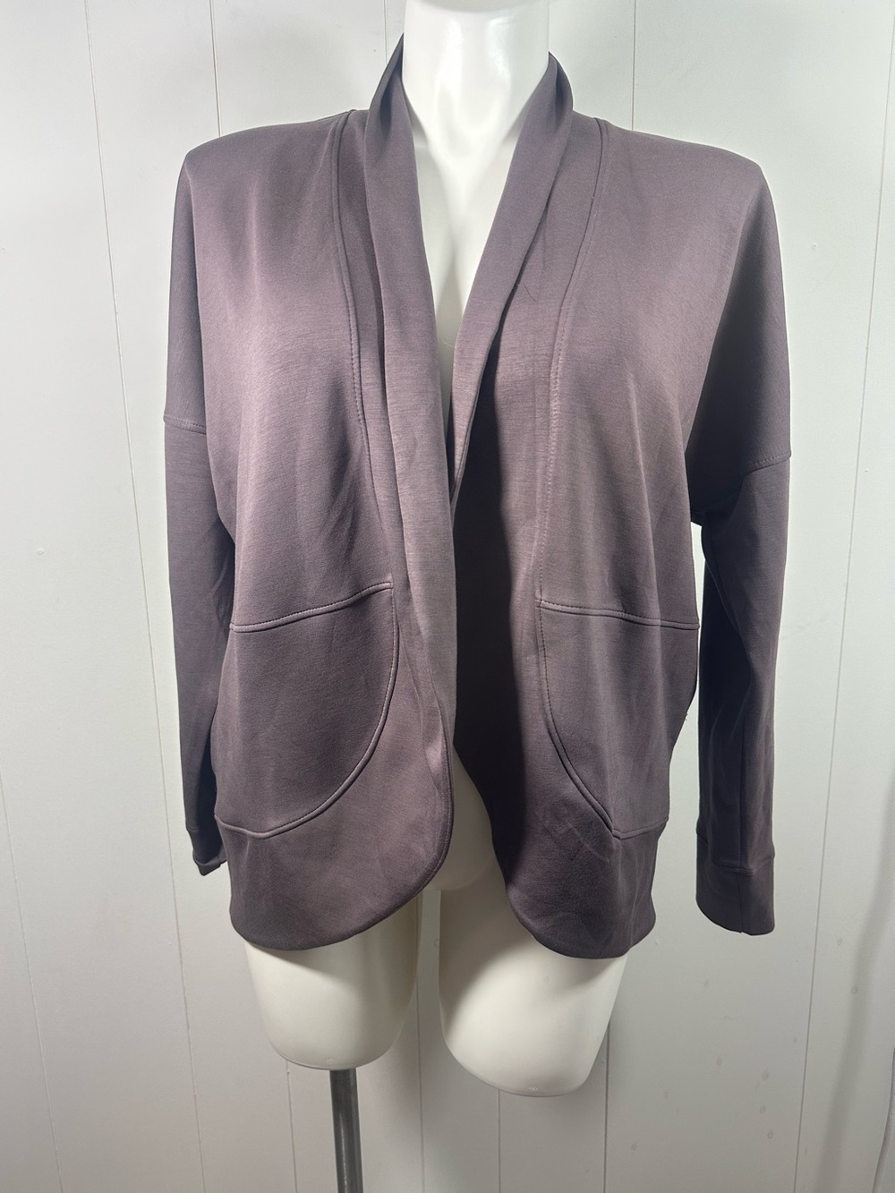 NWT Maurices Size Large Womens Open Front Cardigan Long Sleeve Brown